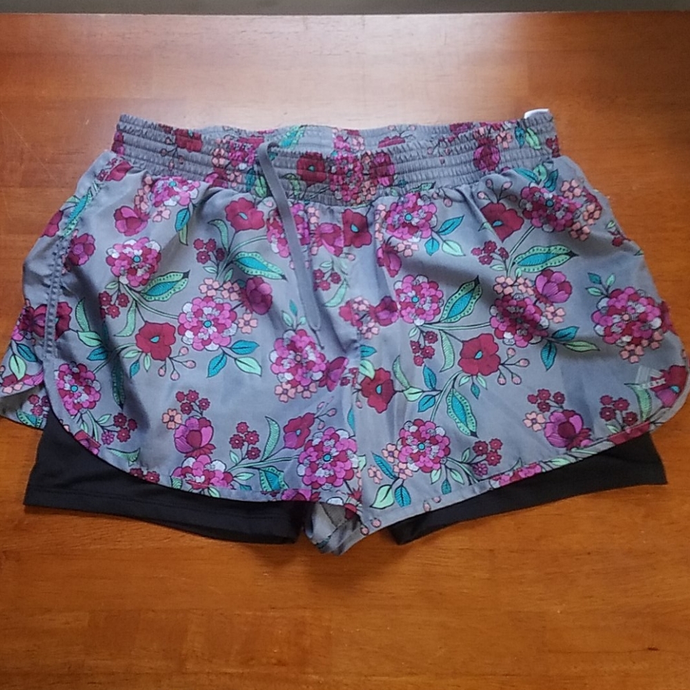 RBX active performace shorts FLORAL